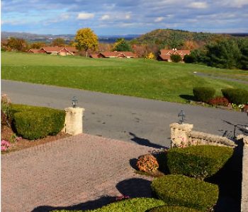 a photo of hideaway hills golf club entrance